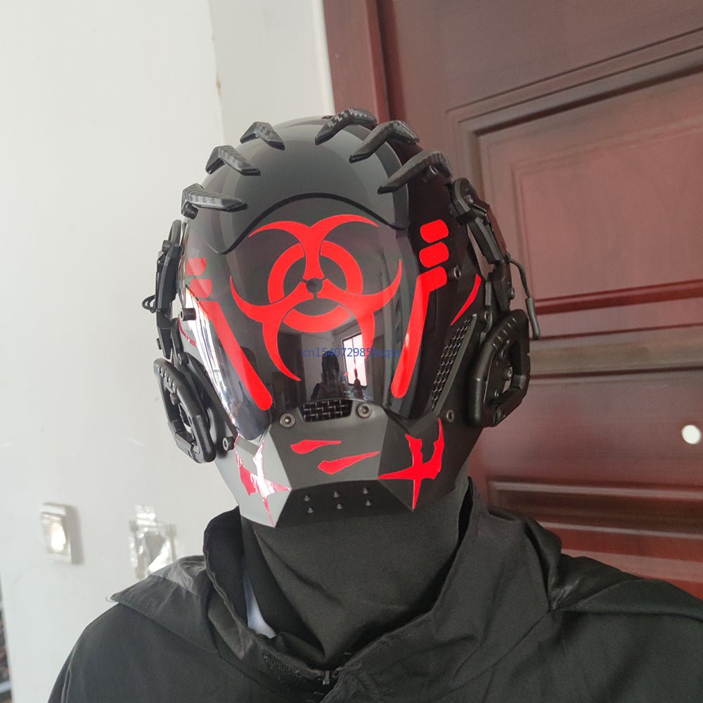 Bioweapon Black Mask Tech Creative Prop Mask Full Face - InstaWOW Shop