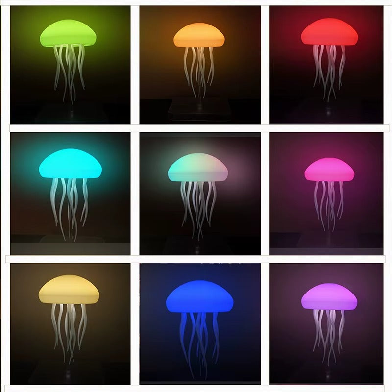 LED Jellyfish Lamp – RGB Color Changing Night Light with Remote Control
