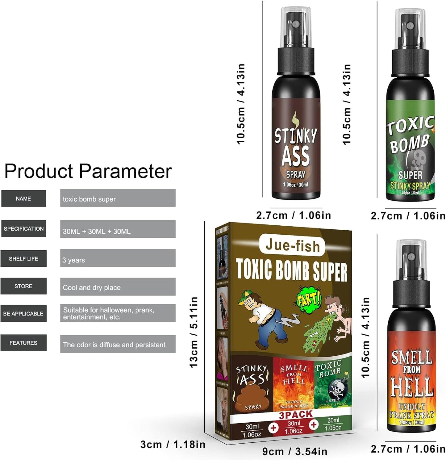 Toxic Smells Pack of 3 - InstaWOW Shop