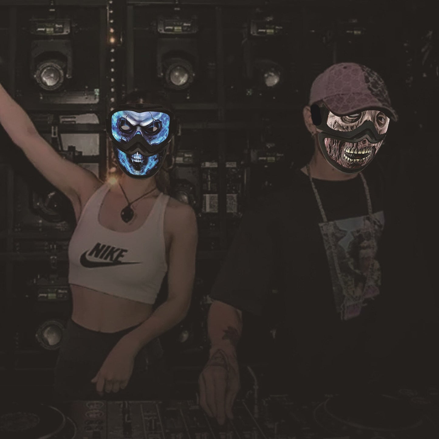 Sound Reactive LED Halloween Masks - InstaWOW Shop