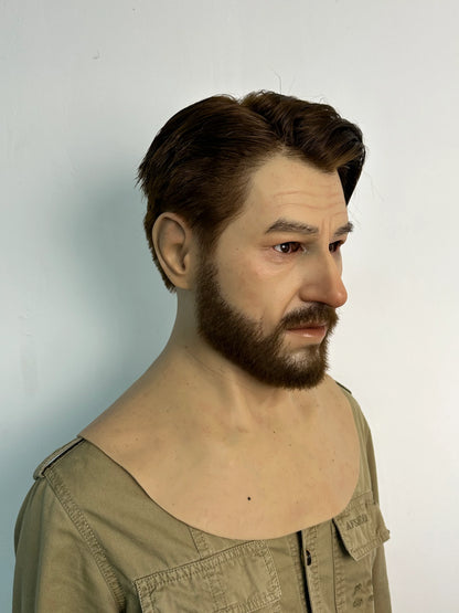 Ultra Realistic Silicone Mask Western Male – Movie-Level Human