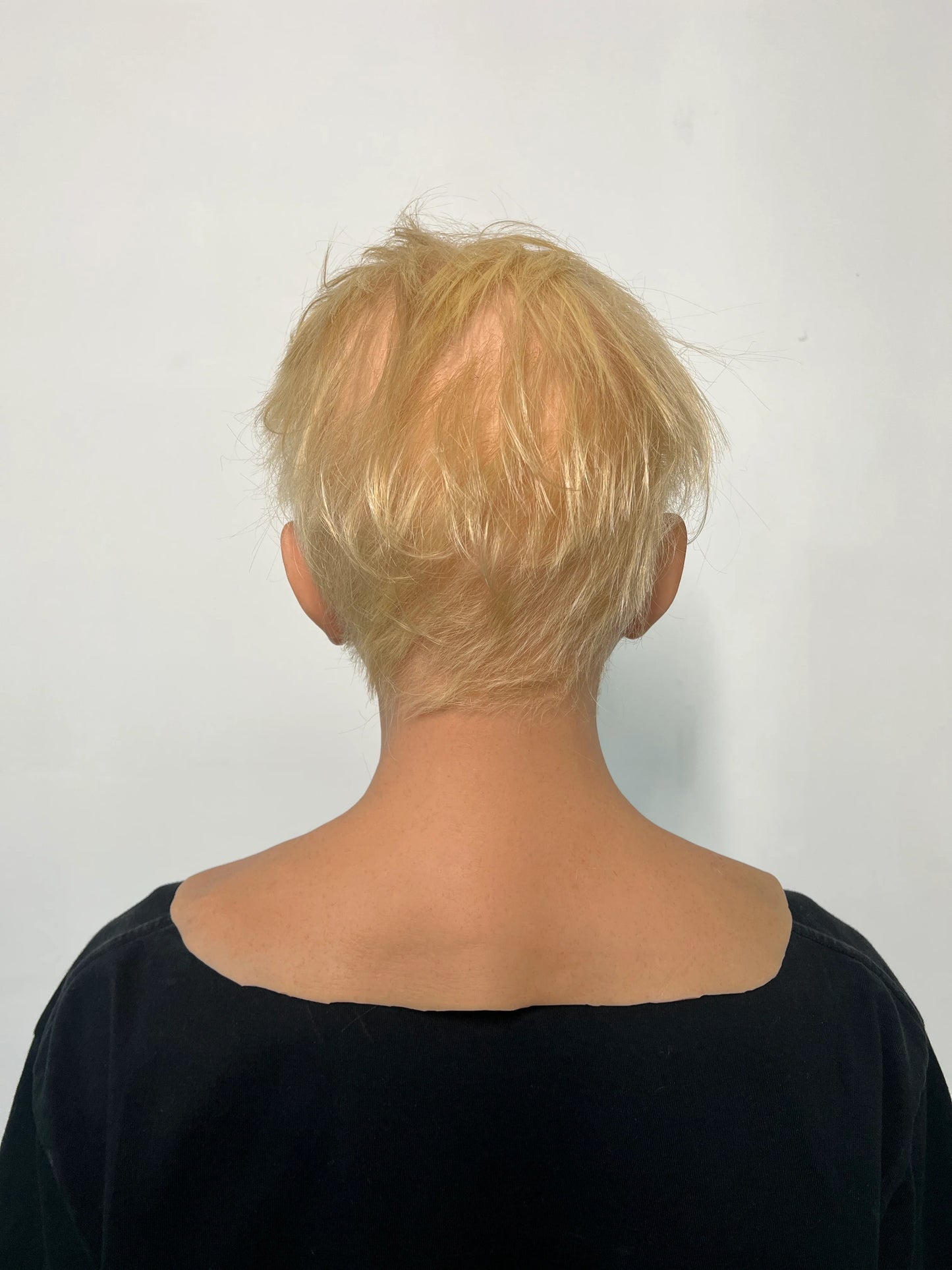 Ultra Realistic Female Silicone Mask Full Head – Natural Middle Aged Woman Mask with Short Hair
