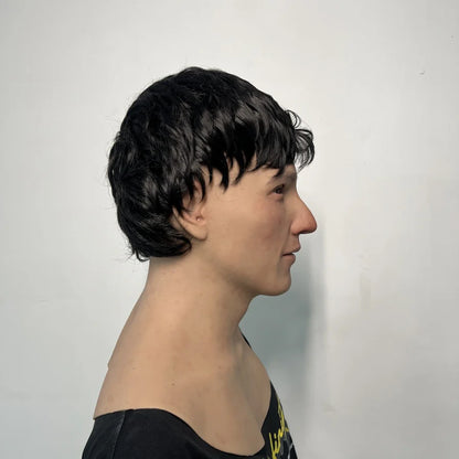 Ultra Realistic Young Boy Silicone Mask Full Head – Hyper Real Teen Male Mask with Hair