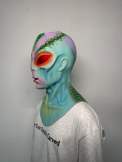 Realistic Ultra Realistic Alien Silicone Mask – Full Head Extraterrestrial Mask