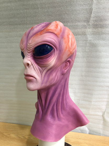 Realistic Realistic Alien Silicone Mask Full Head – Sci-Fi Extraterrestrial Mask