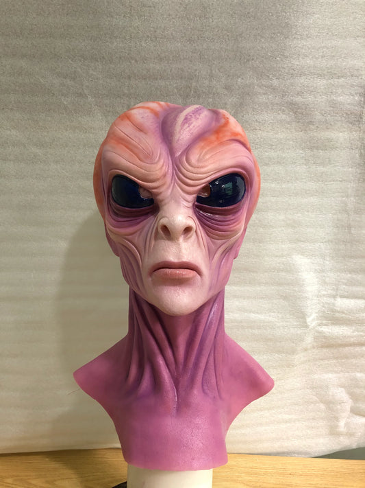 Realistic Realistic Alien Silicone Mask Full Head – Sci-Fi Extraterrestrial Mask