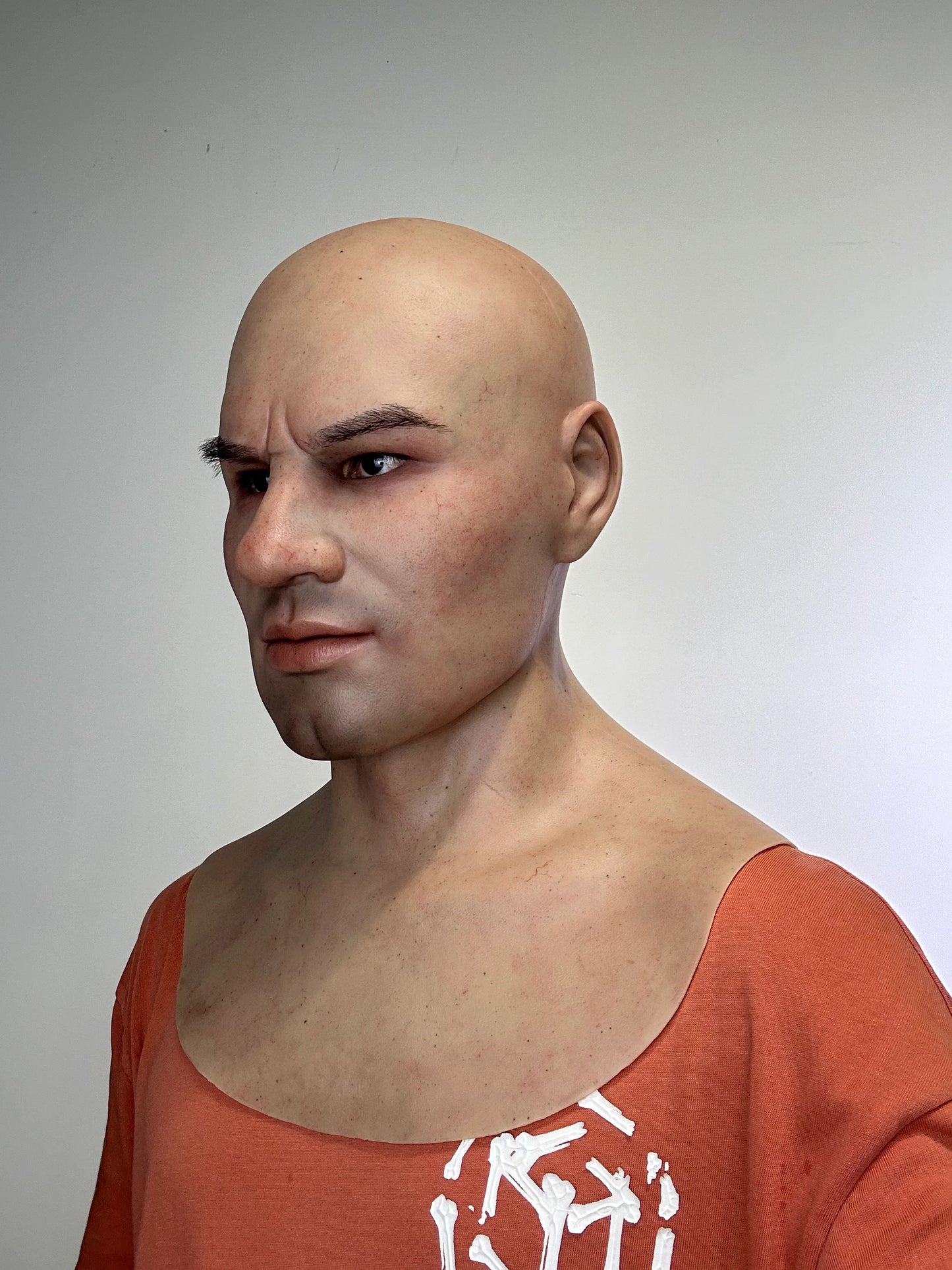 Ultra Realistic Strong Face Male Silicone Mask – Full Head Human Disguise Mask