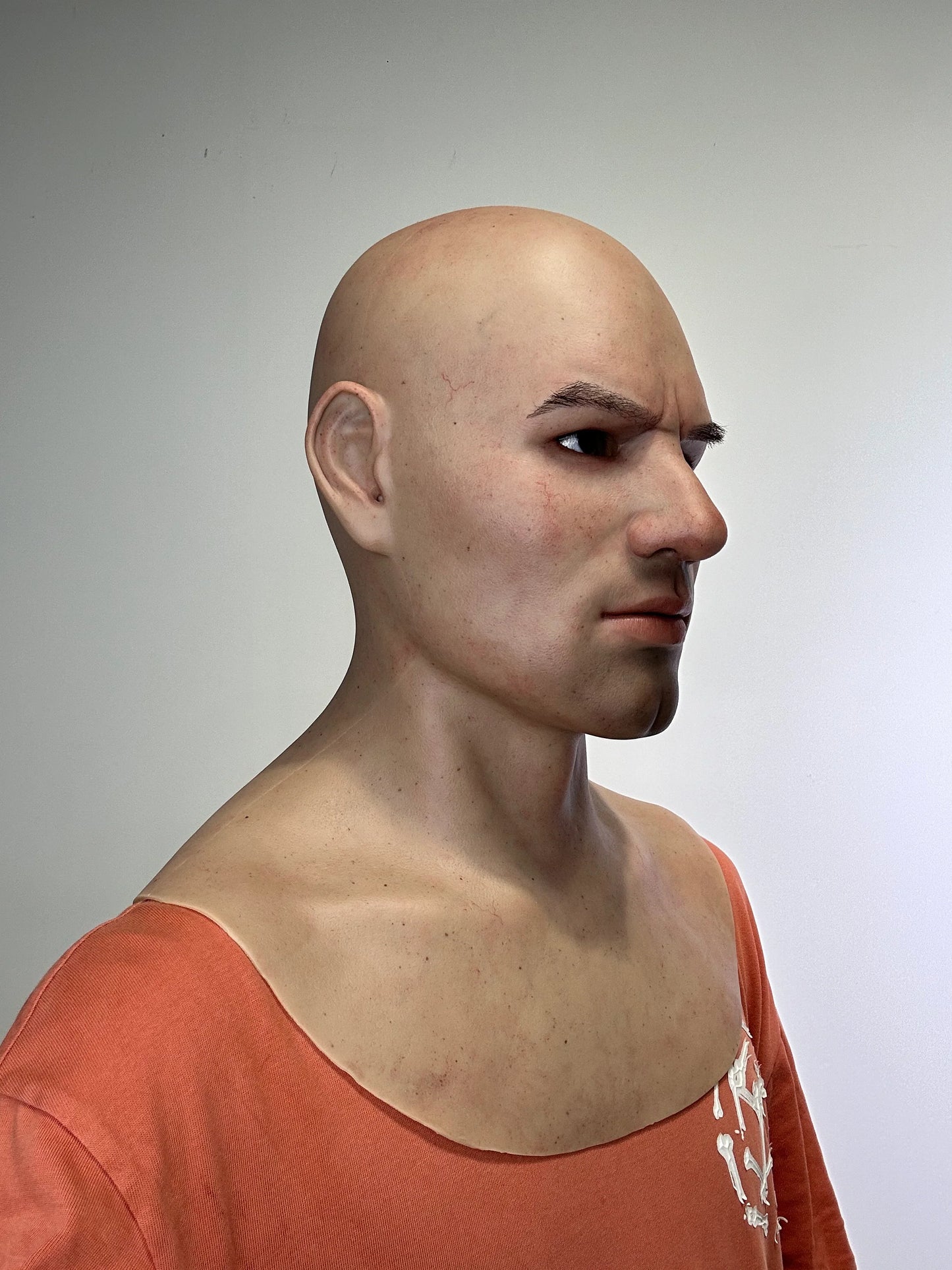 Ultra Realistic Strong Face Male Silicone Mask – Full Head Human Disguise Mask