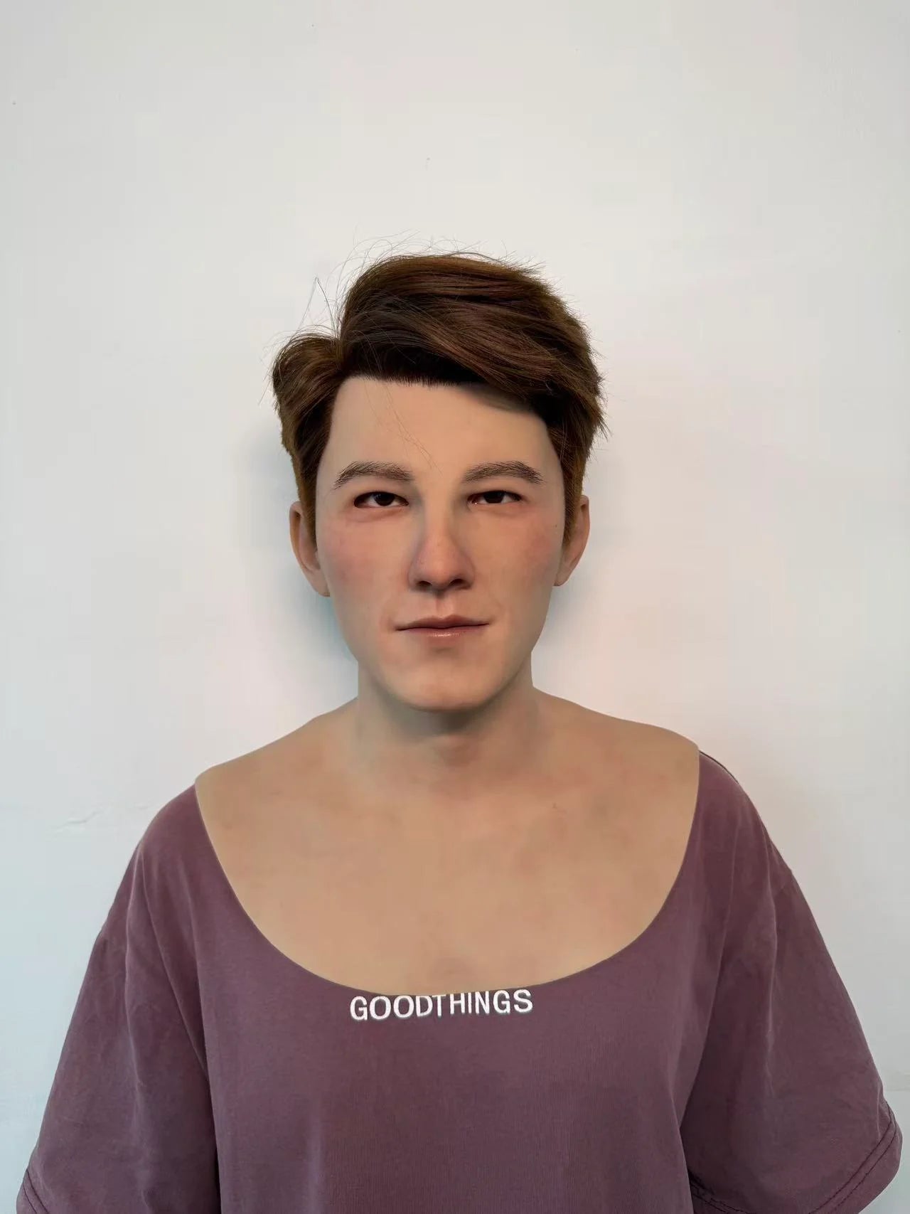 Ultra Realistic Young Male Silicone Mask Full Head – Natural Look Man Mask with Hair