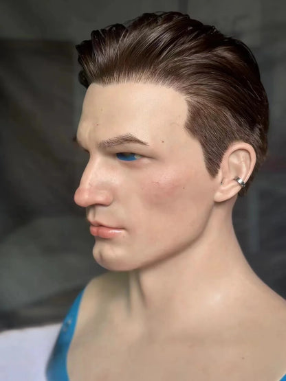 Ultra Realistic Young Asian Male Silicone Mask Full Head