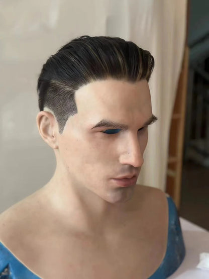 Ultra Realistic Young Asian Male Silicone Mask Full Head