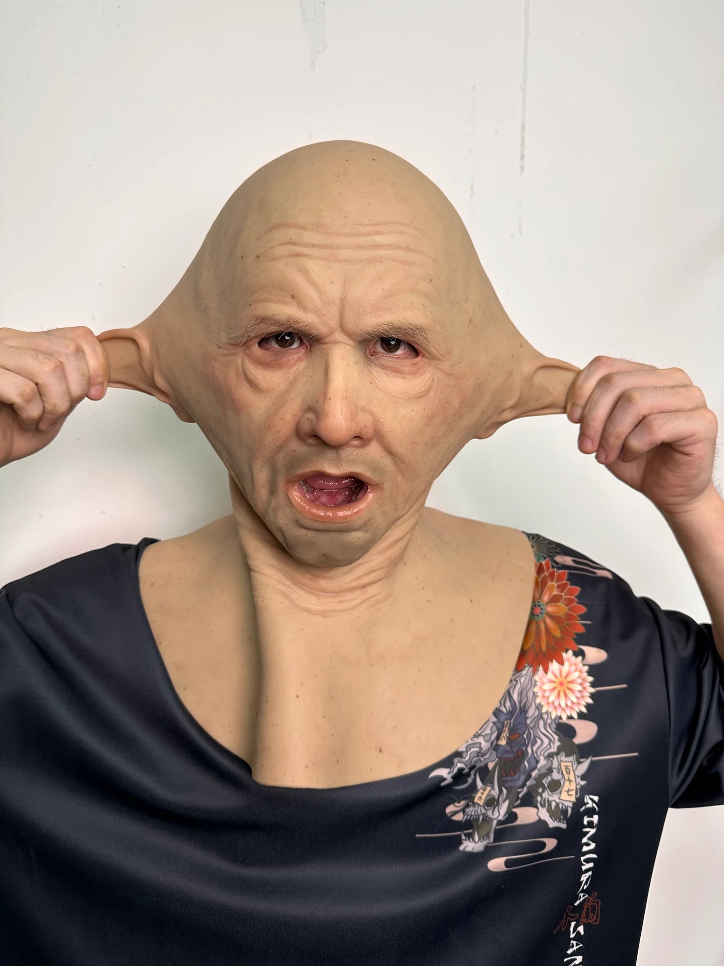 Ultra Realistic Old Man Silicone Mask – Aging Transformation Face Mask