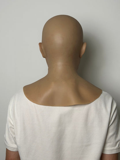 Ultra Realistic Silicone Mask Full Head – Neutral Human Face Disguise Mask