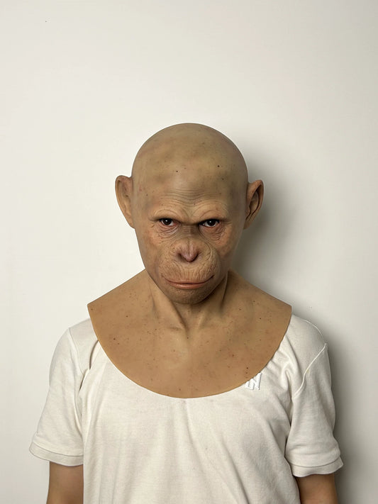 Ultra Realistic Primate Mask Full Head – Hyper Detailed Ape Silicone Mask