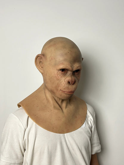 Ultra Realistic Primate Mask Full Head – Hyper Detailed Ape Silicone Mask