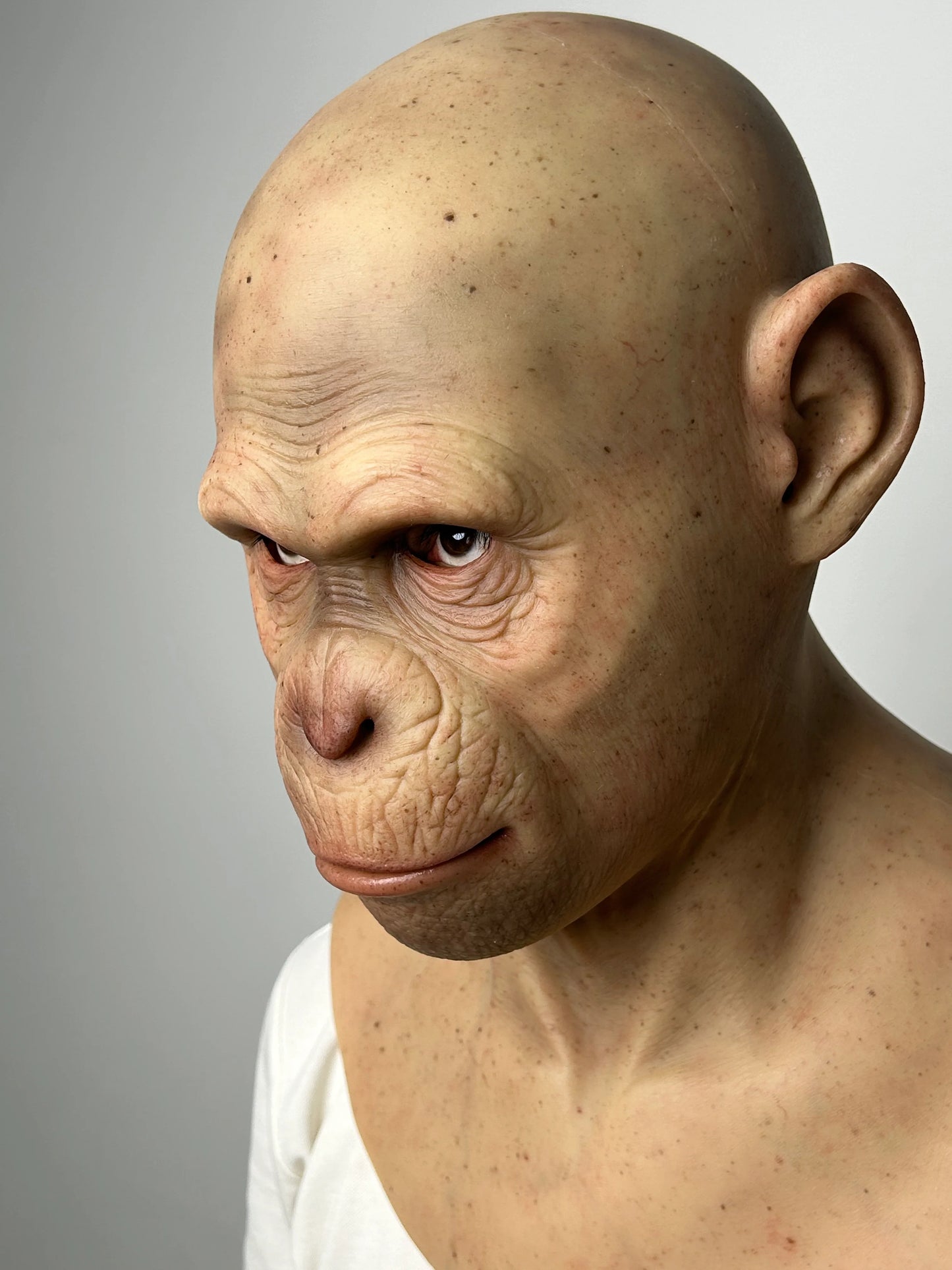 Ultra Realistic Primate Mask Full Head – Hyper Detailed Ape Silicone Mask