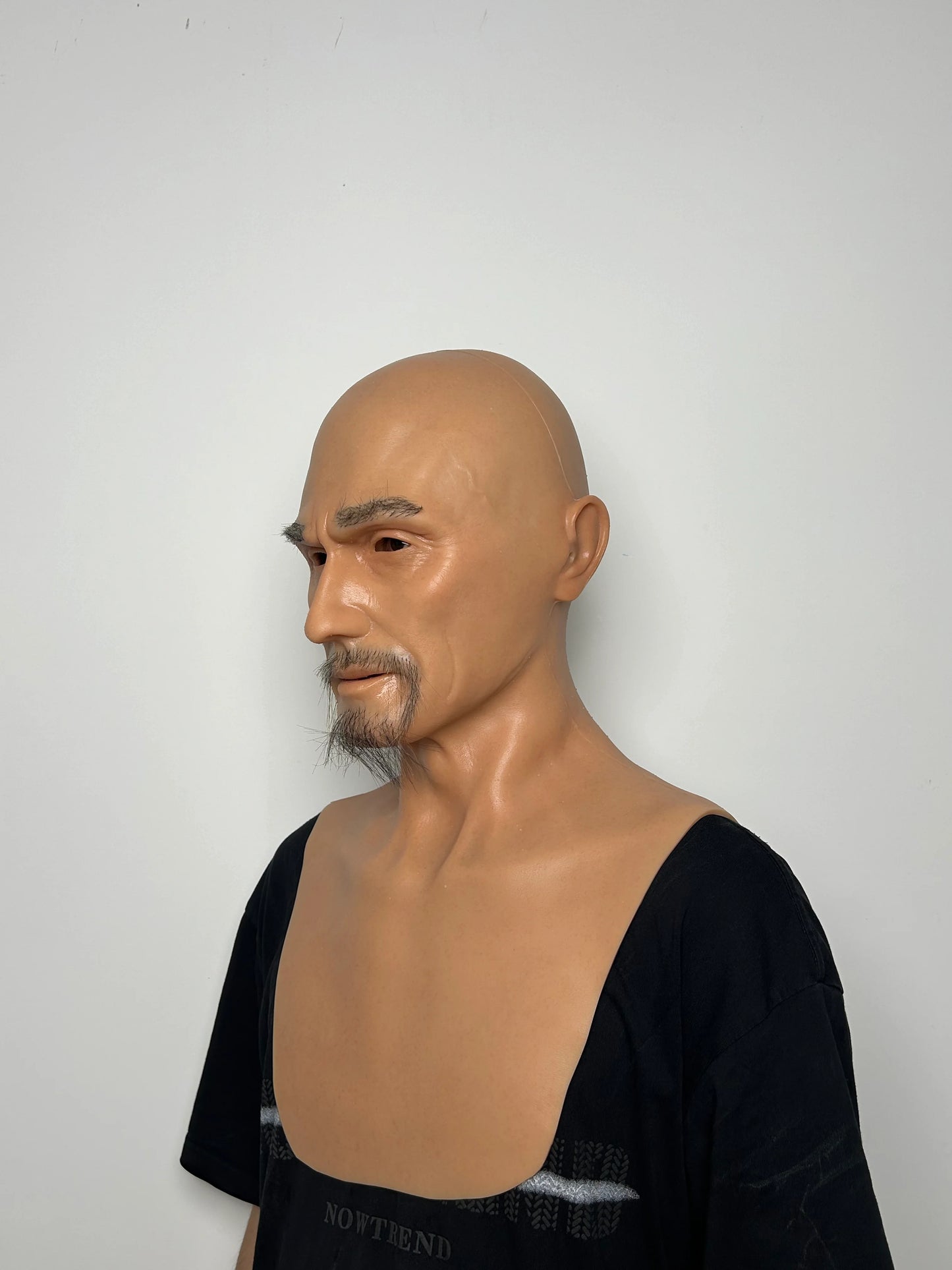Ultra Realistic Silicone Mask Old Man – Asian Elder Face Disguise for Film