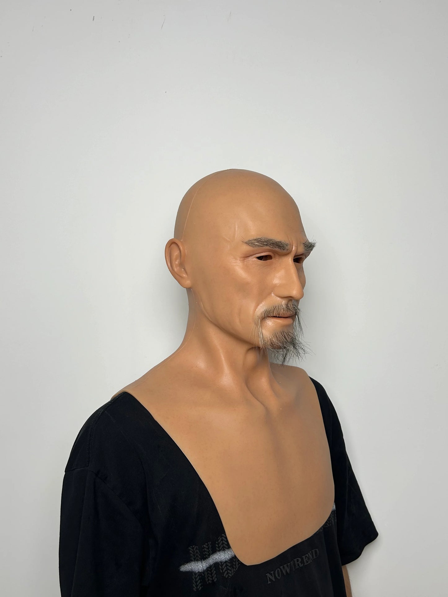Ultra Realistic Silicone Mask Old Man – Asian Elder Face Disguise for Film