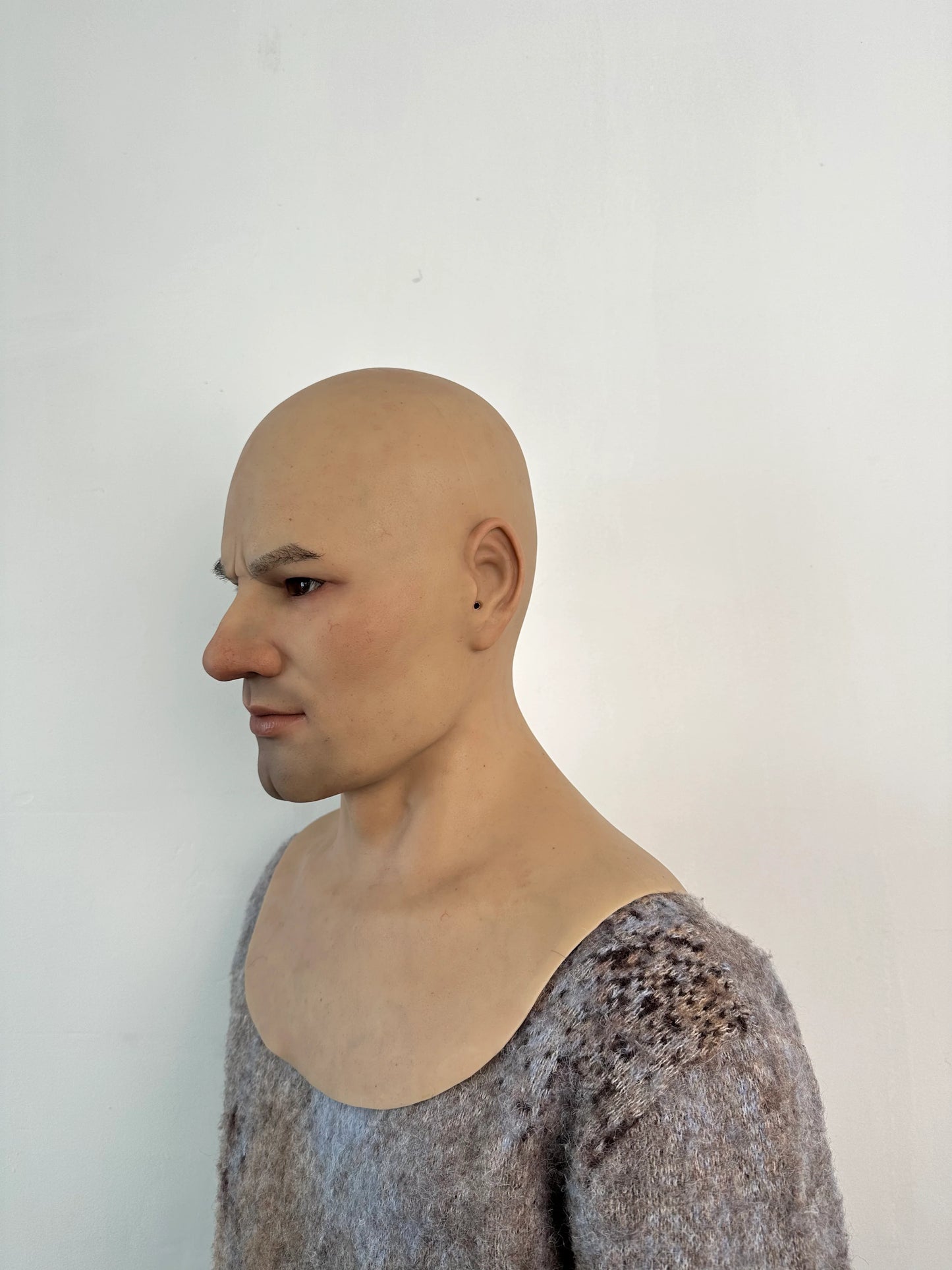 Ultra Realistic Strong Face Male Silicone Mask – Full Head Human Disguise Mask