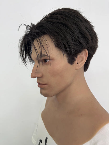 Ultra Realistic Young Asian Male Silicone Mask Full Head