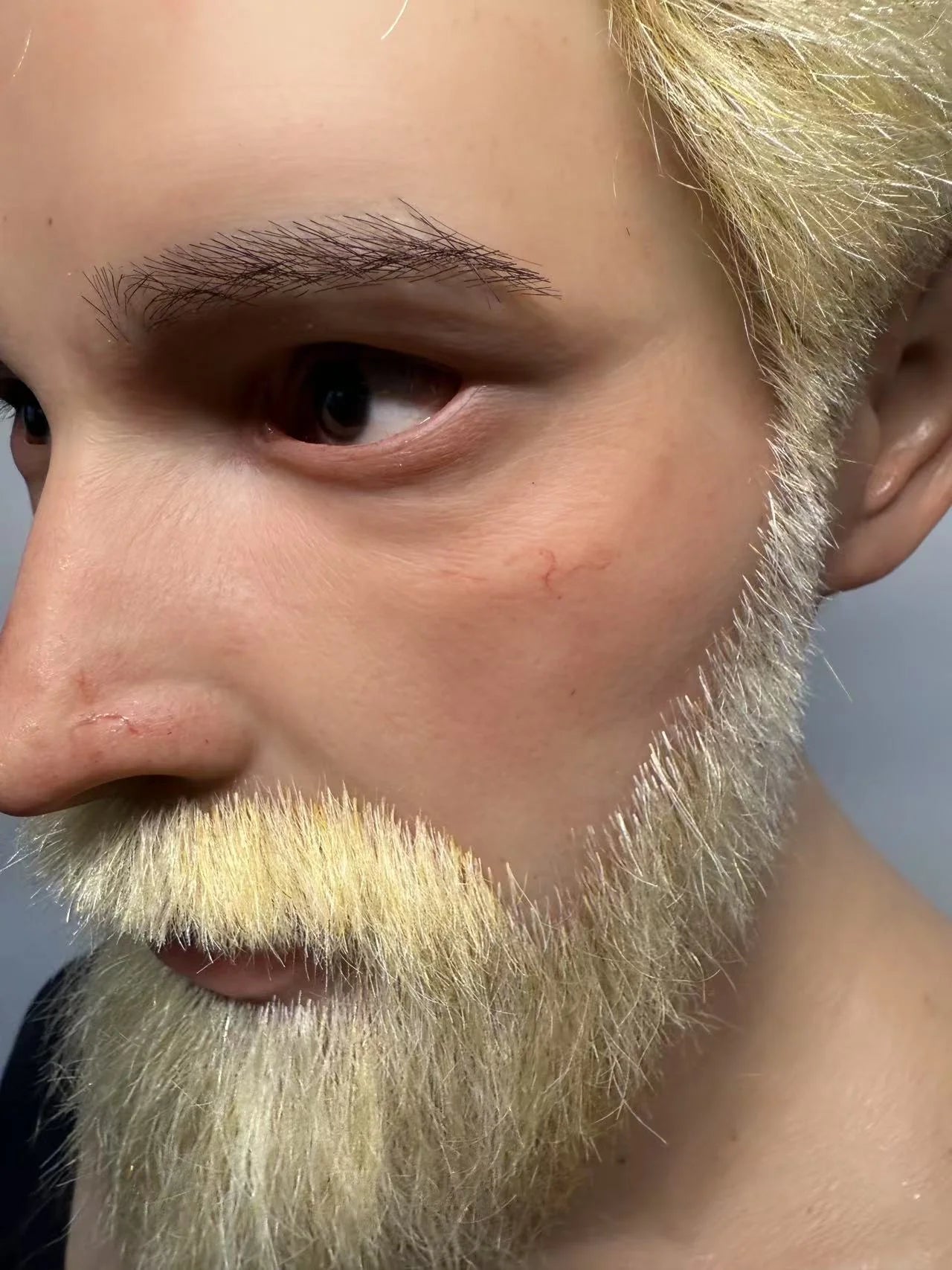 Ultra Realistic Silicone Mask Full Head – Blonde Beard Male Face Mask