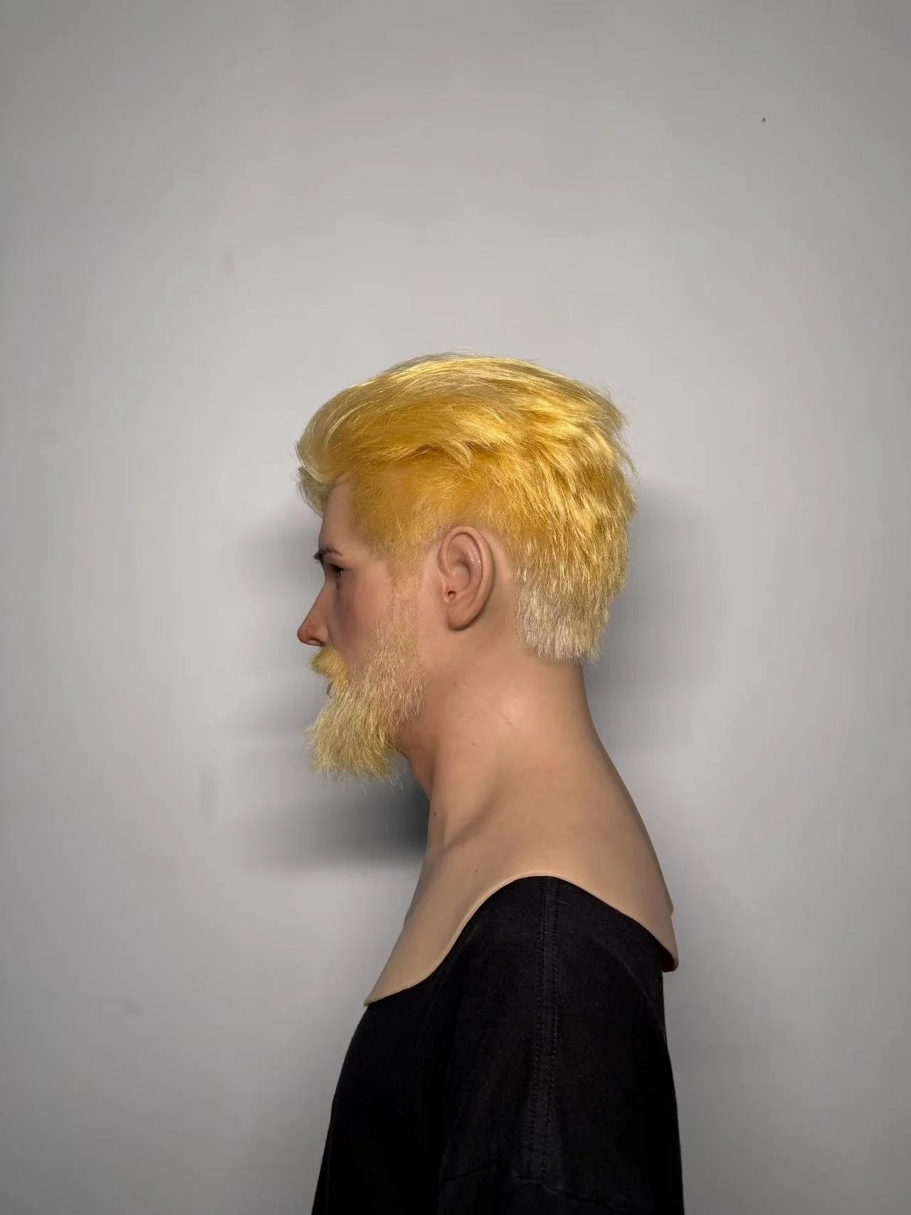 Ultra Realistic Silicone Mask Full Head – Blonde Beard Male Face Mask