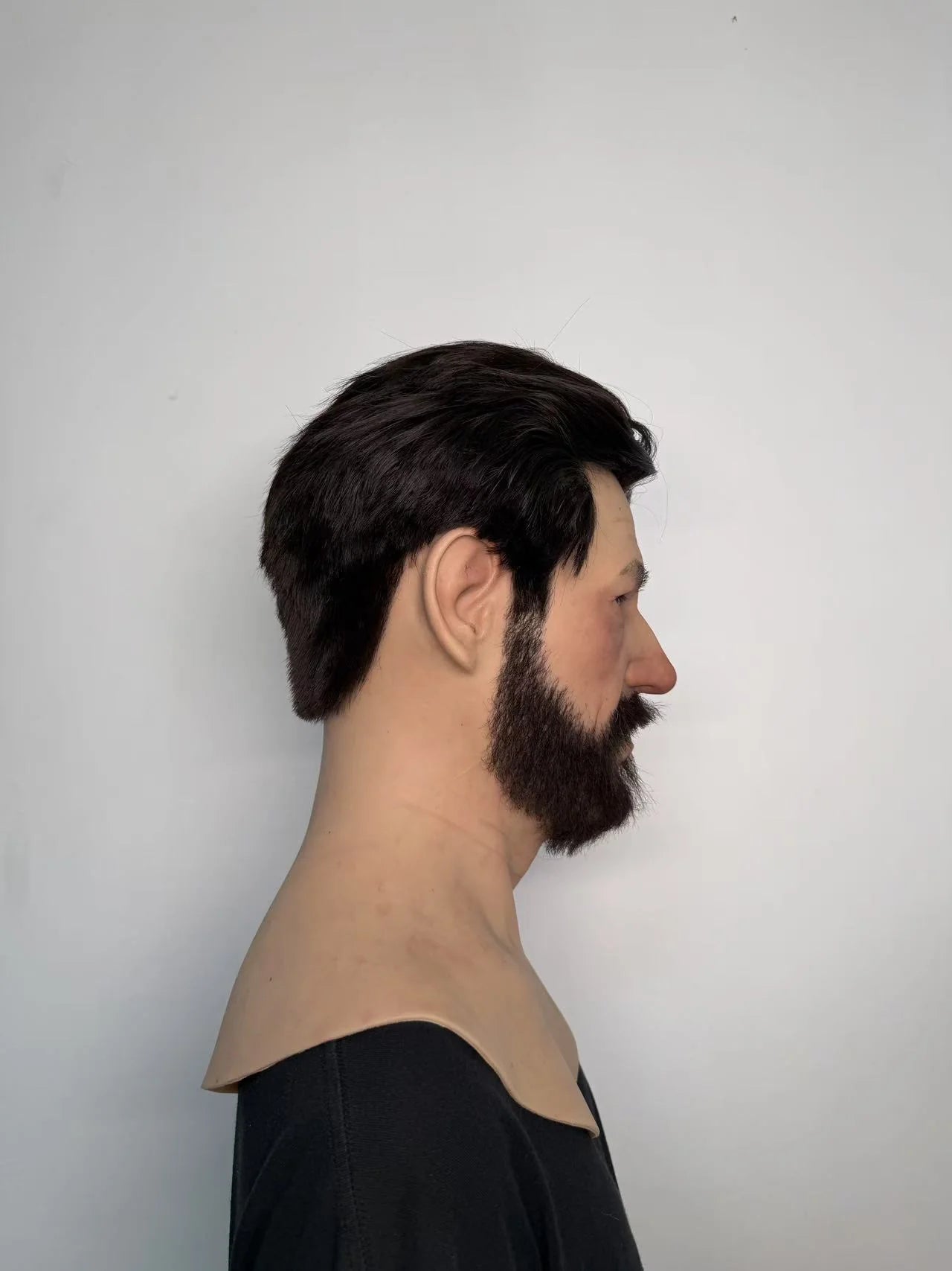 Ultra Realistic Silicone Mask with Hair & Beard – Natural Male Face Disguise