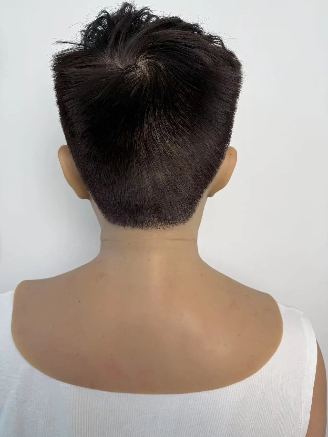 Ultra Realistic Silicone Mask with Hair – Natural Middle-Aged Human