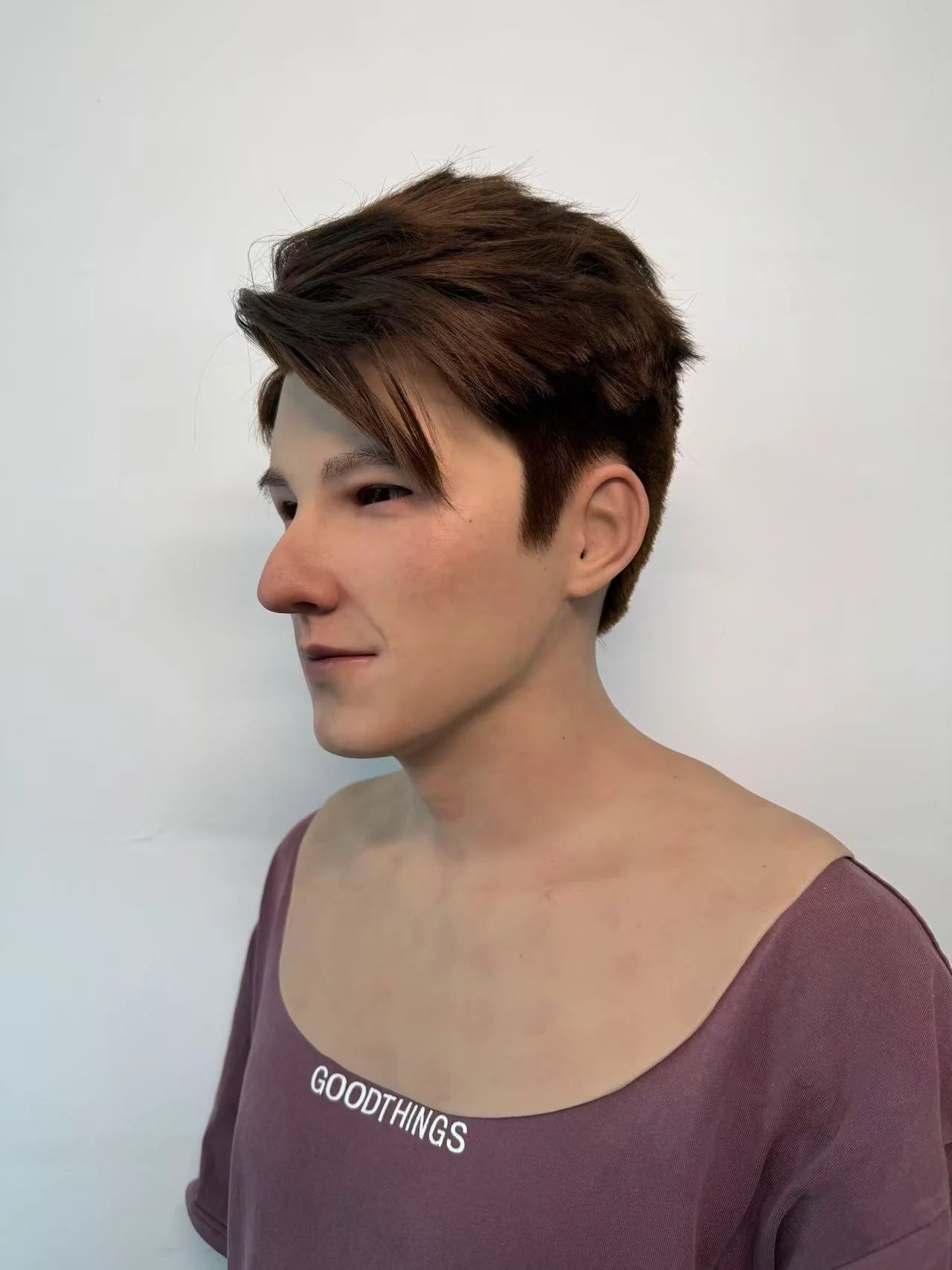 Ultra Realistic Young Male Silicone Mask Full Head – Natural Look Man Mask with Hair