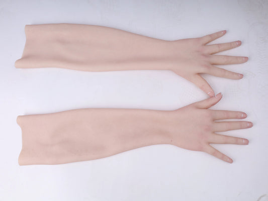 Ultra Realistic Female Silicone Hands with Forearm – Lifelike Wearable Hands
