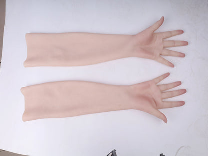 Ultra Realistic Female Silicone Hands with Forearm – Lifelike Wearable Hands