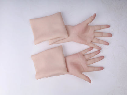 Ultra Realistic Female Silicone Hands with Forearm – Lifelike Wearable Hands