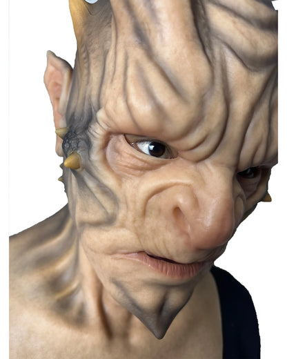 Demon Horn Mask Full Head – Ultra Realistic Devil Cosplay Mask