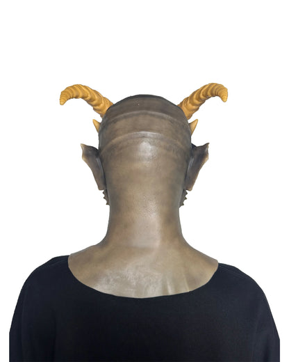 Demon Horn Mask Full Head – Ultra Realistic Devil Cosplay Mask