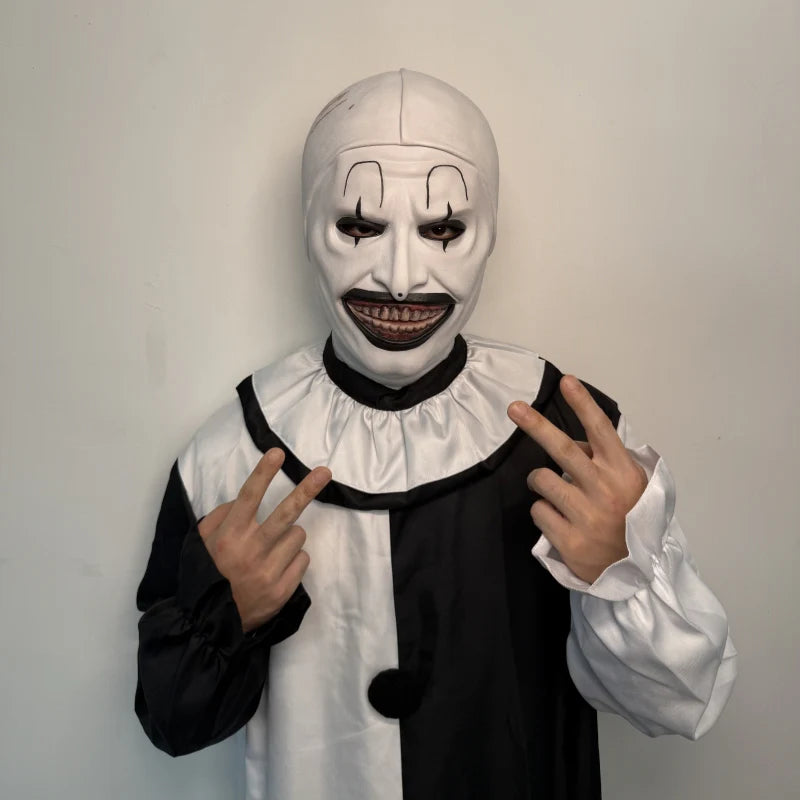 Realistic Scary Clown Mask Full Head – Horror Cosplay Mask
