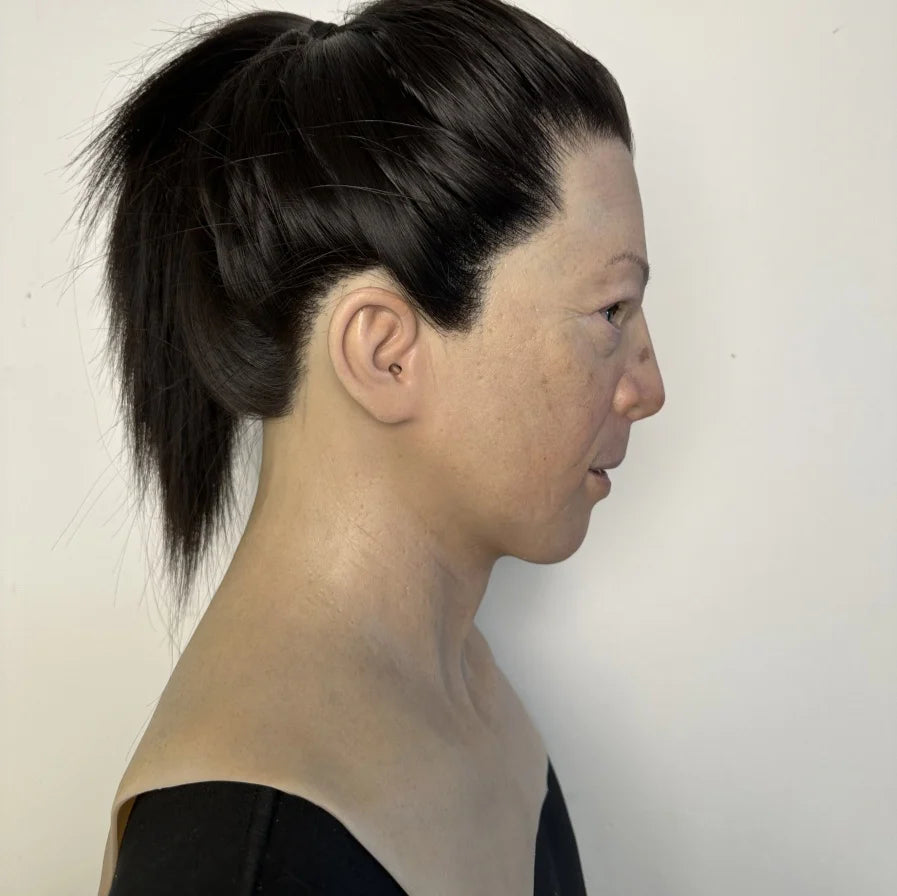 Ultra Realistic Female Silicone Mask Full Head – Hyper Real Asian Woman Mask