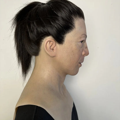 Ultra Realistic Female Silicone Mask Full Head – Hyper Real Asian Woman Mask