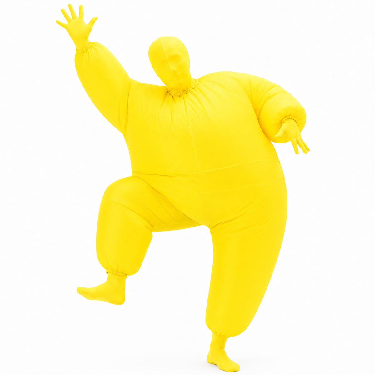 Inflatable Masquerade Costume for Adults Funny Pink Blow Up Suit