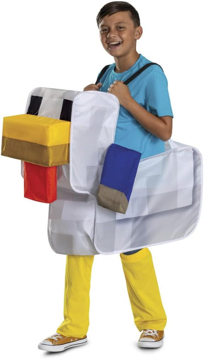 Disguise Minecraft Chicken Jockey Ride On Costume, Official Minecraft Costume Outfit with Easy Set Up, One Size Child