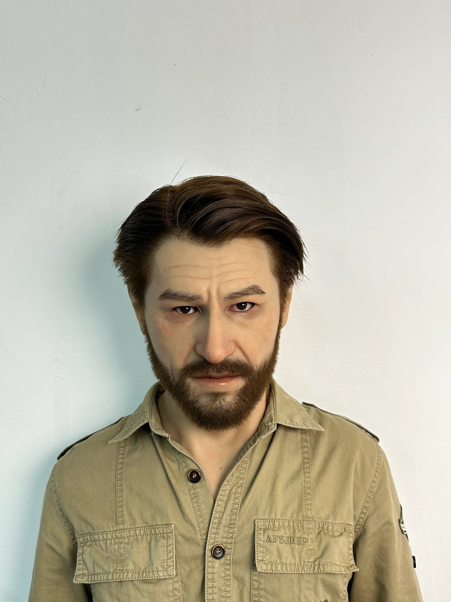 Ultra Realistic Silicone Mask Western Male – Movie-Level Human