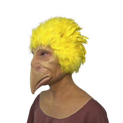 Realistic Funny Yellow Bird Mask Full Head – Realistic Animal Cosplay Mask