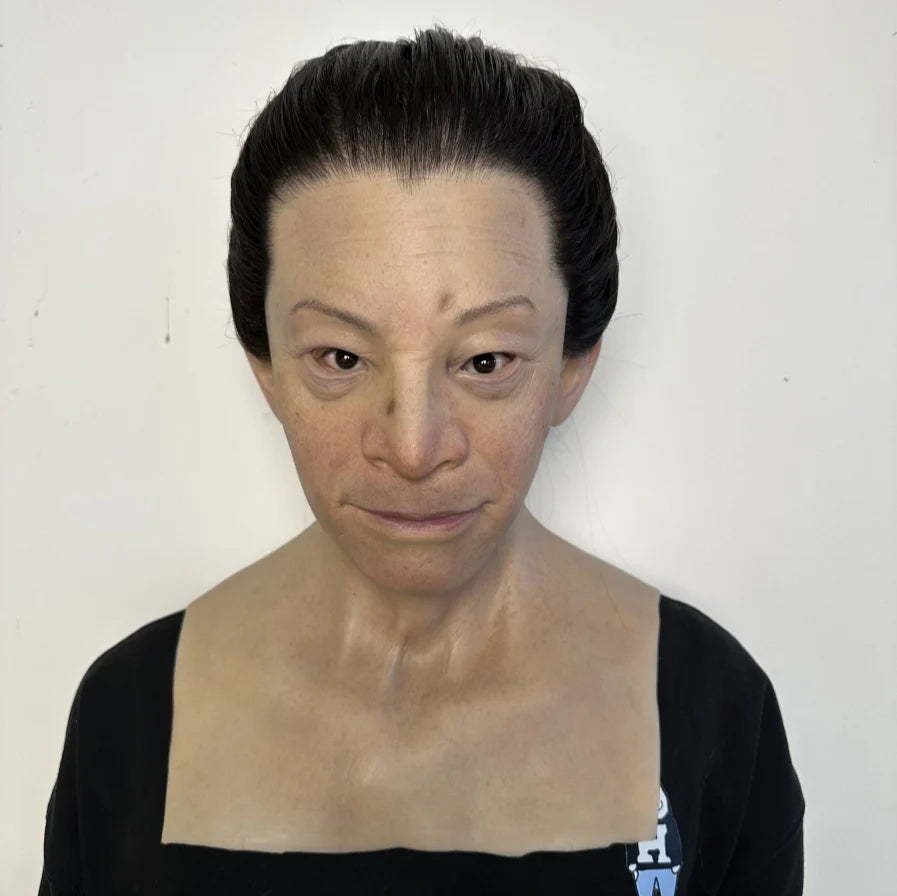 Ultra Realistic Female Silicone Mask Full Head – Hyper Real Asian Woman Mask