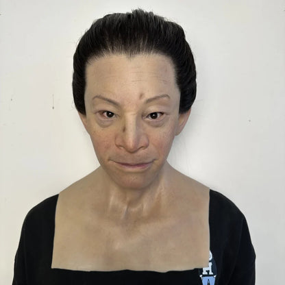 Ultra Realistic Female Silicone Mask Full Head – Hyper Real Asian Woman Mask