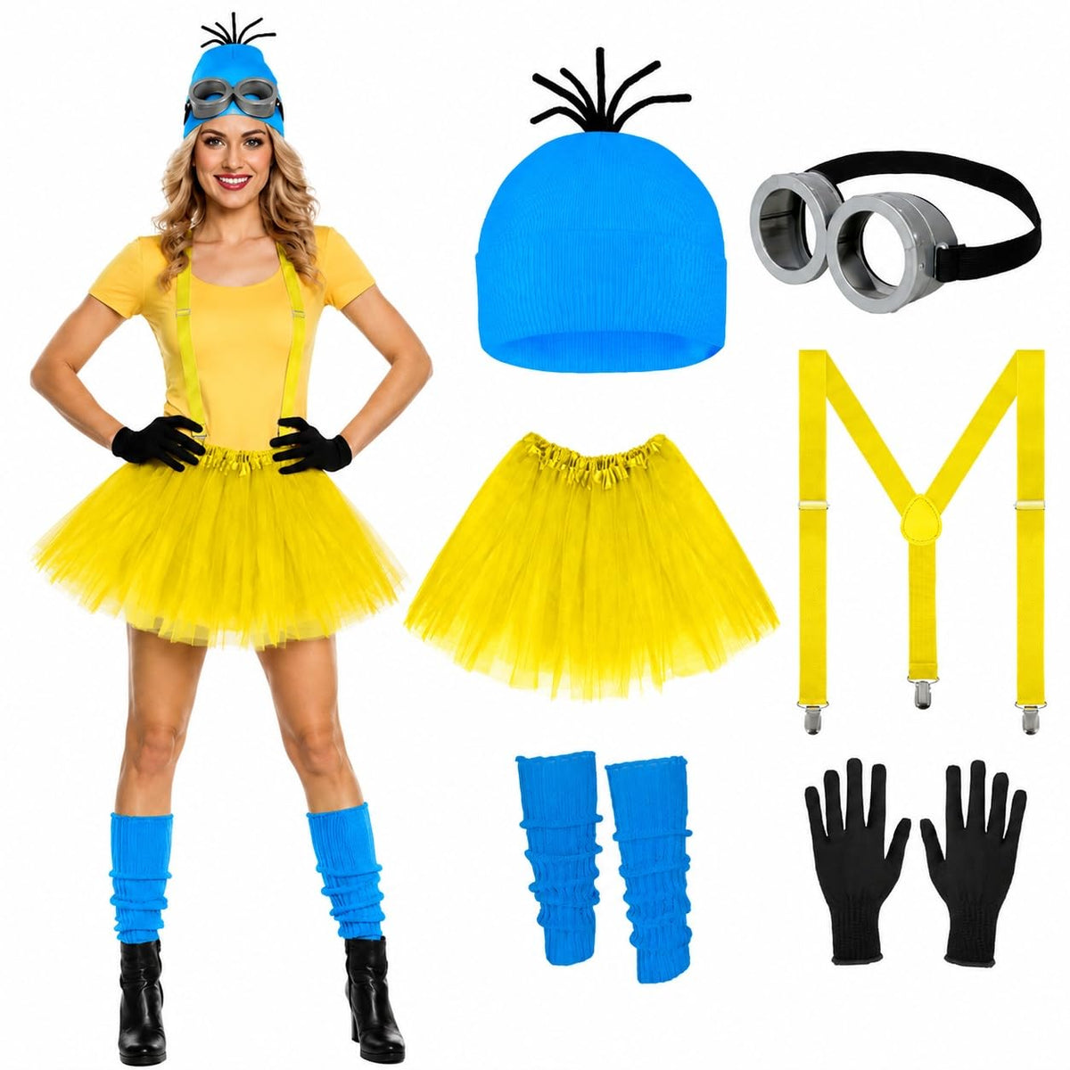 6 Pcs Women's Halloween Costume Accessories Set for Women