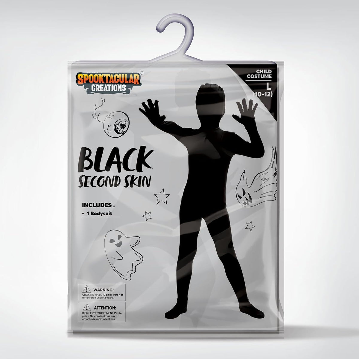 Spooktacular Creations Boy Shadow Costume, Halloween Bodysuit Skin Costume for Kids Halloween Dress Up