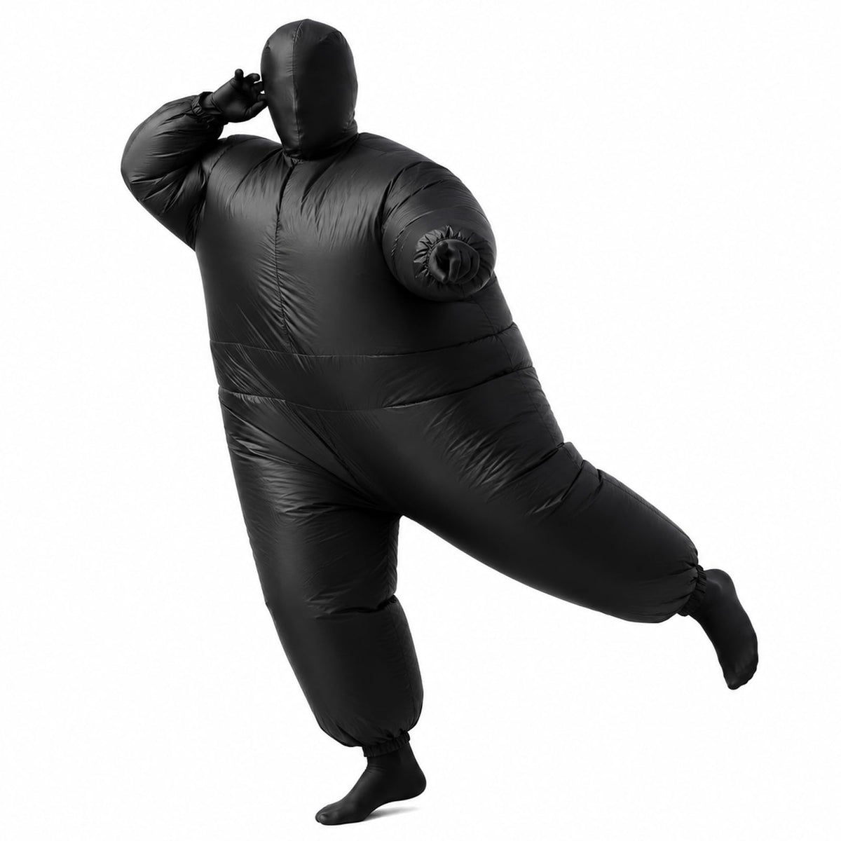 Inflatable Masquerade Costume for Adults Funny Pink Blow Up Suit