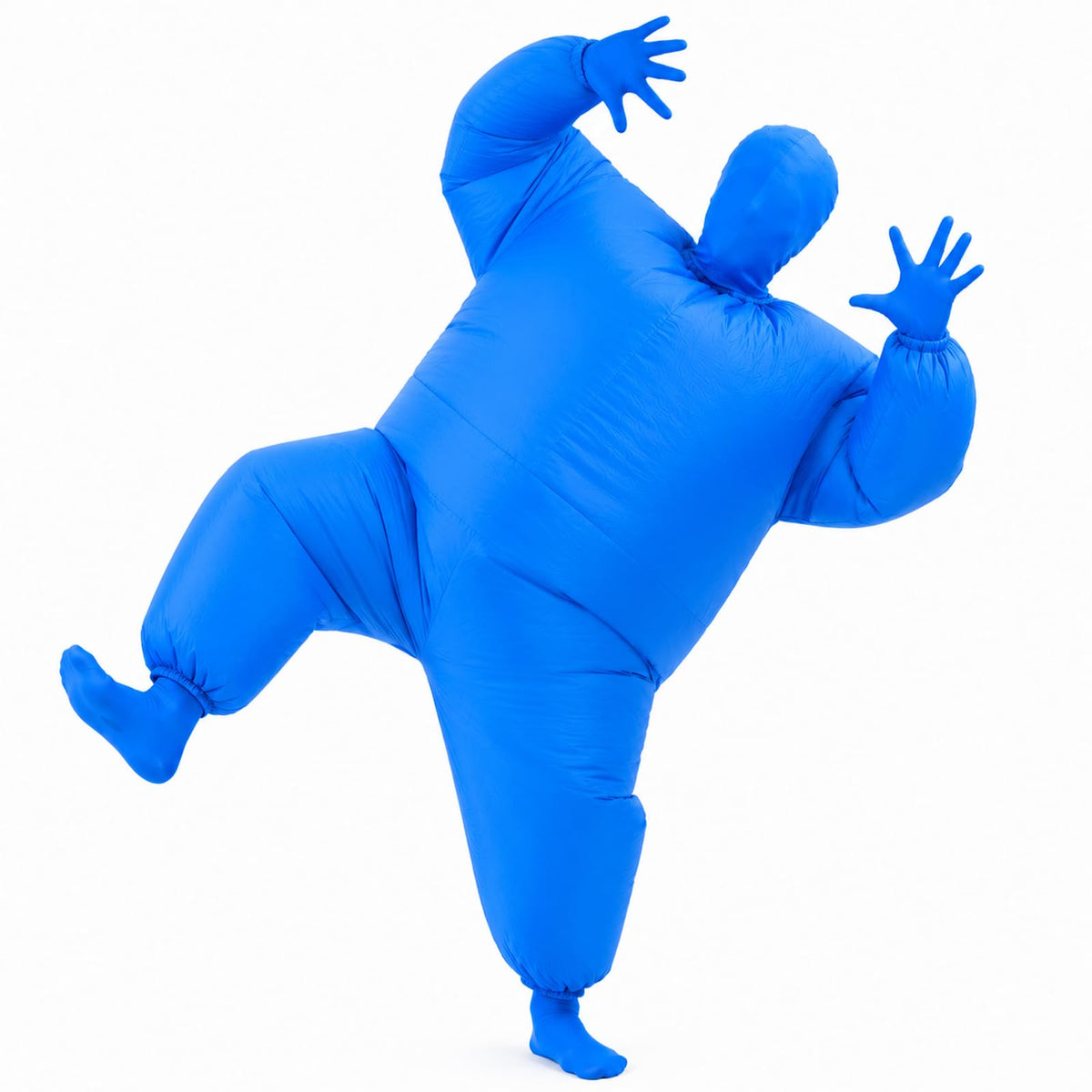 Inflatable Masquerade Costume for Adults Funny Pink Blow Up Suit