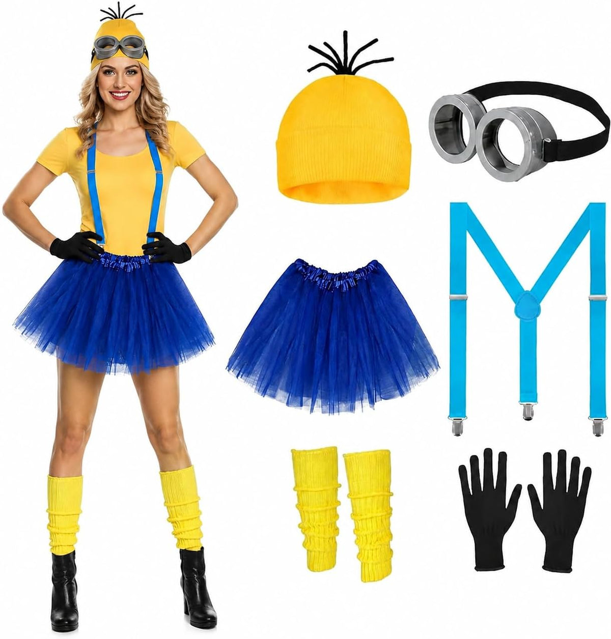 6 Pcs Women's Halloween Costume Accessories Set for Women