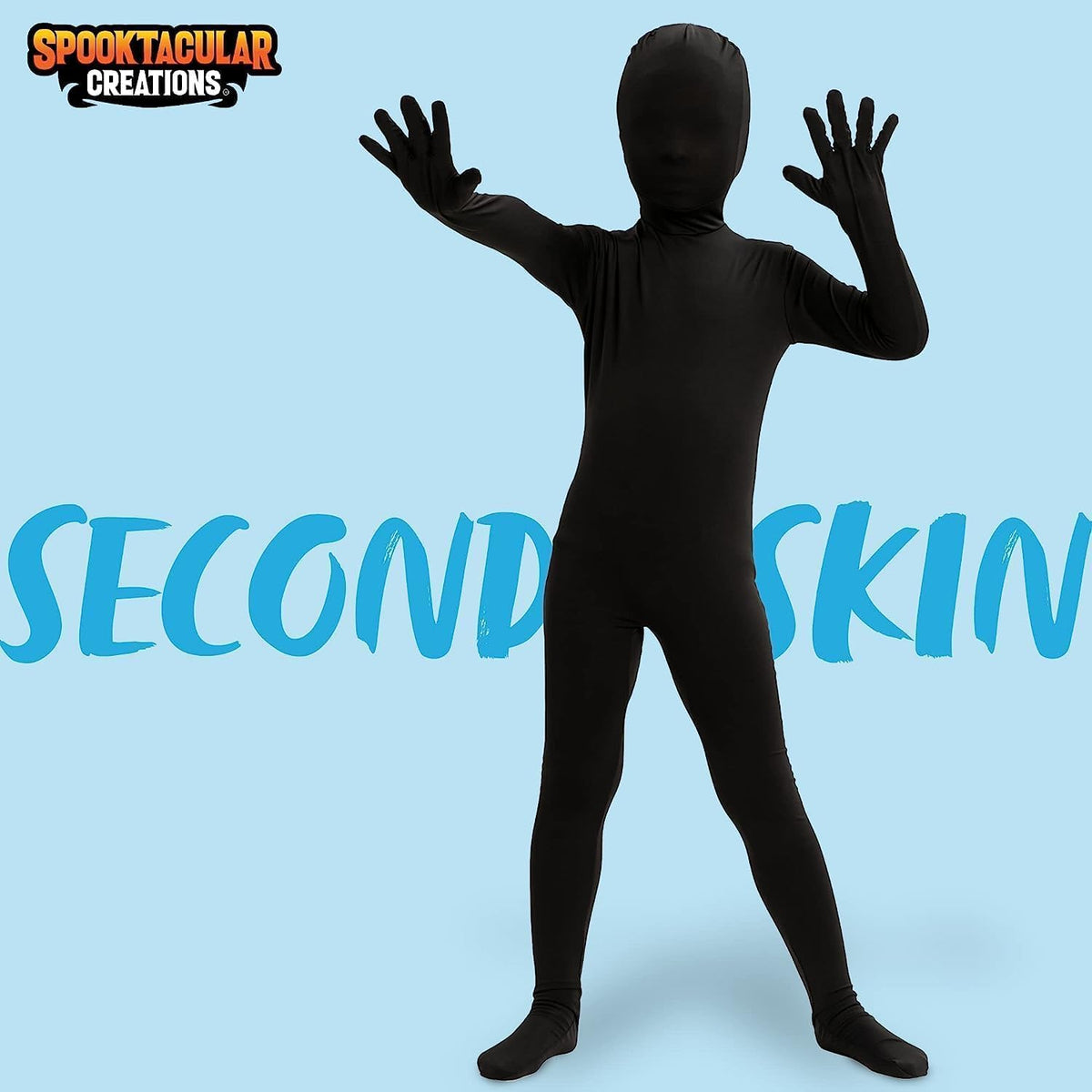 Spooktacular Creations Boy Shadow Costume, Halloween Bodysuit Skin Costume for Kids Halloween Dress Up