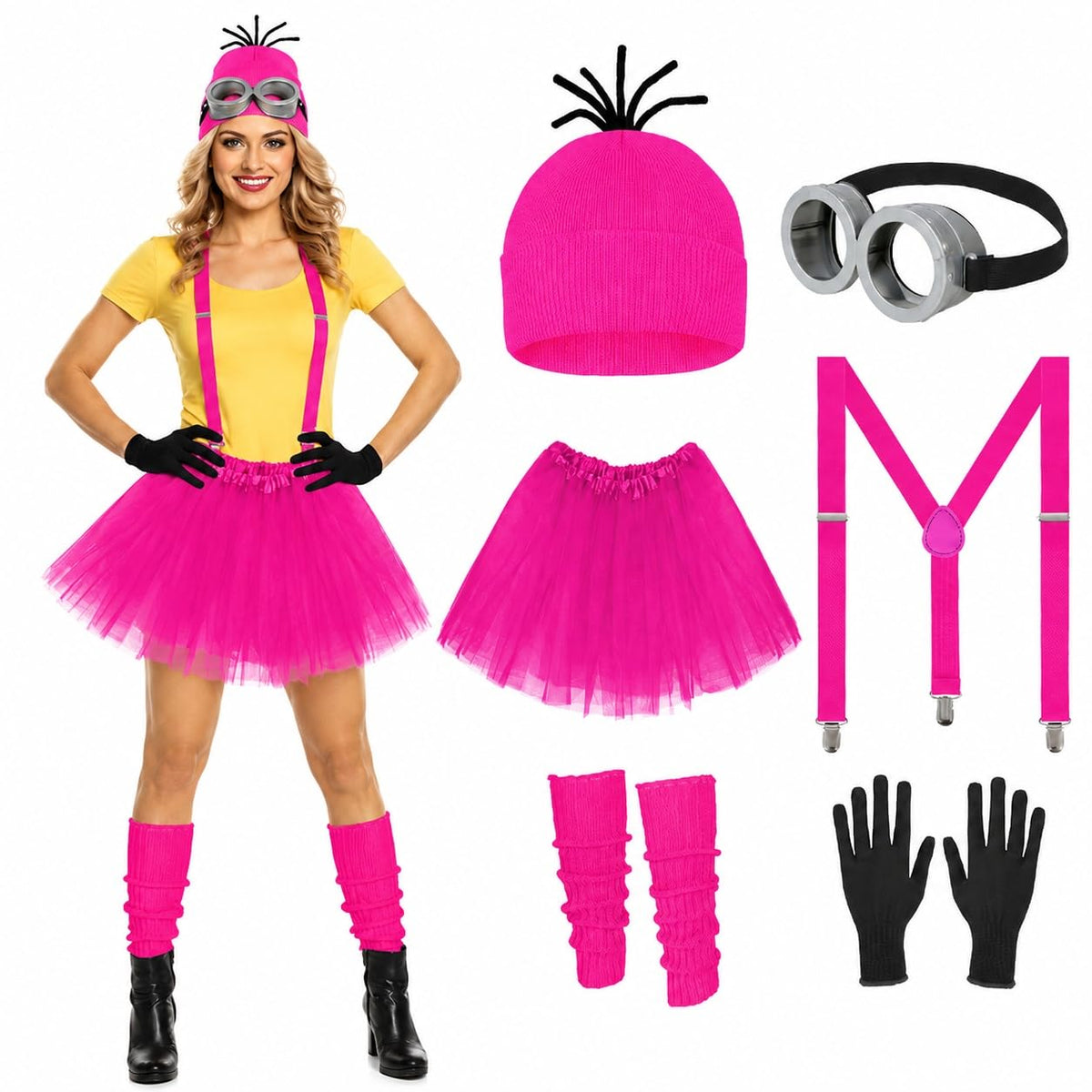 6 Pcs Women's Halloween Costume Accessories Set for Women